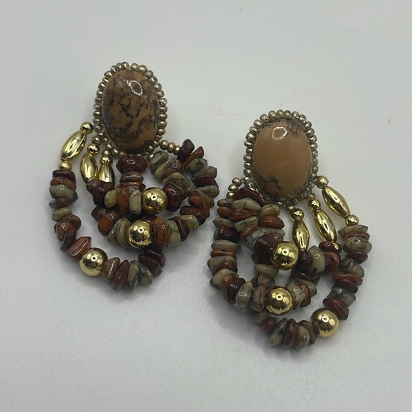Hand Stitched Earrings - Picture 4 of 7